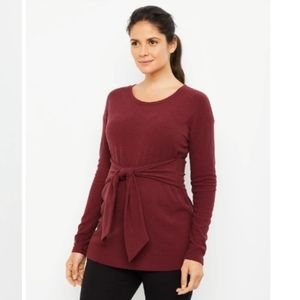 NWT Motherhood Maternity Burgundy XL Maternity Top